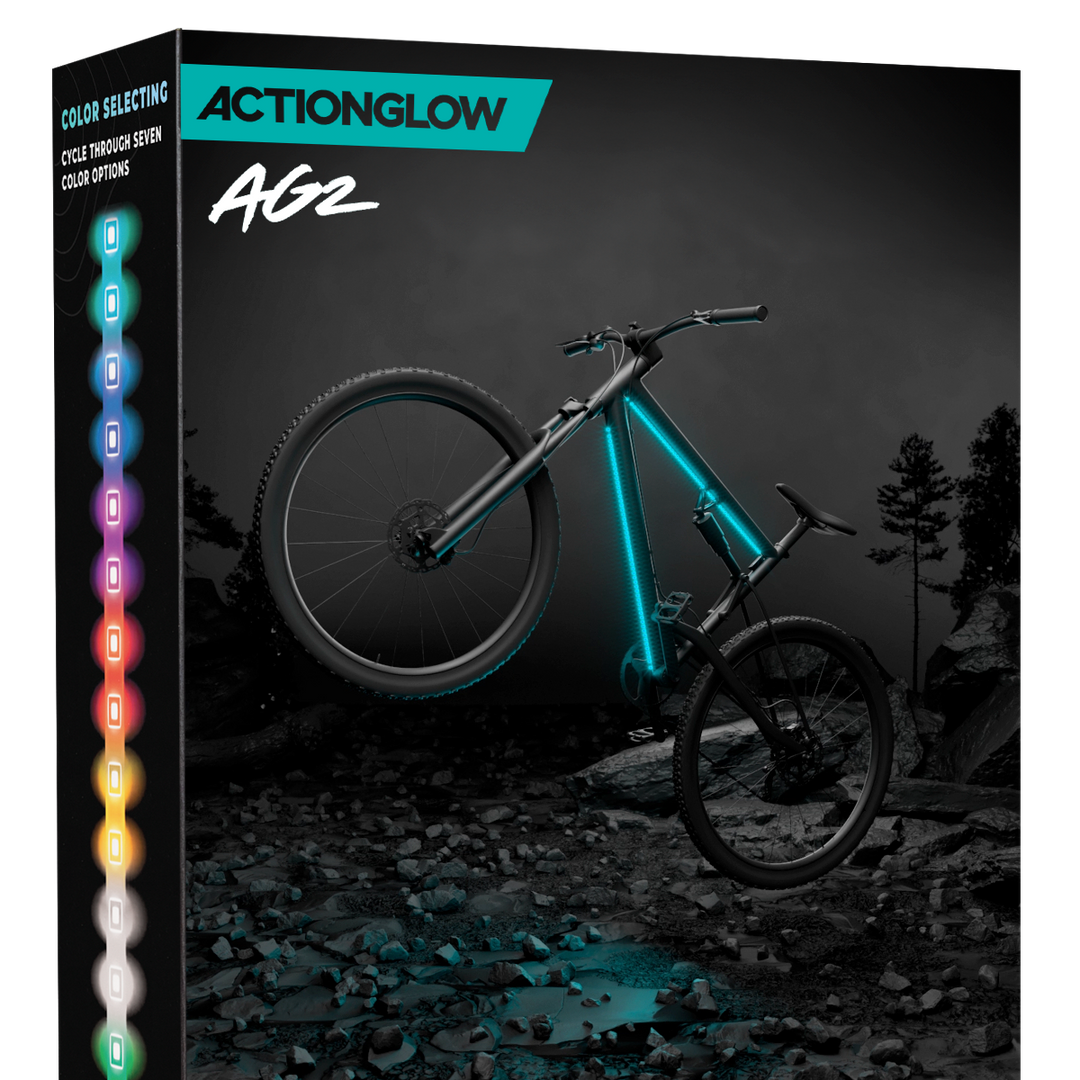 4 Luci LED Per Skateboard E Longboard – Ricaricabili, 7 Colori, Notturne – Rosse/Blu