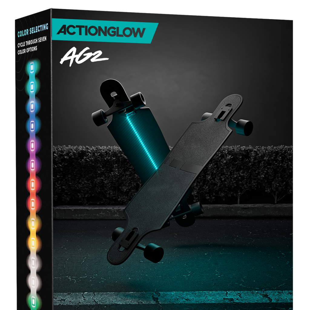 LED Skateboard Räder 60MM BLAU Glow Cruiser Longboard LICHTER