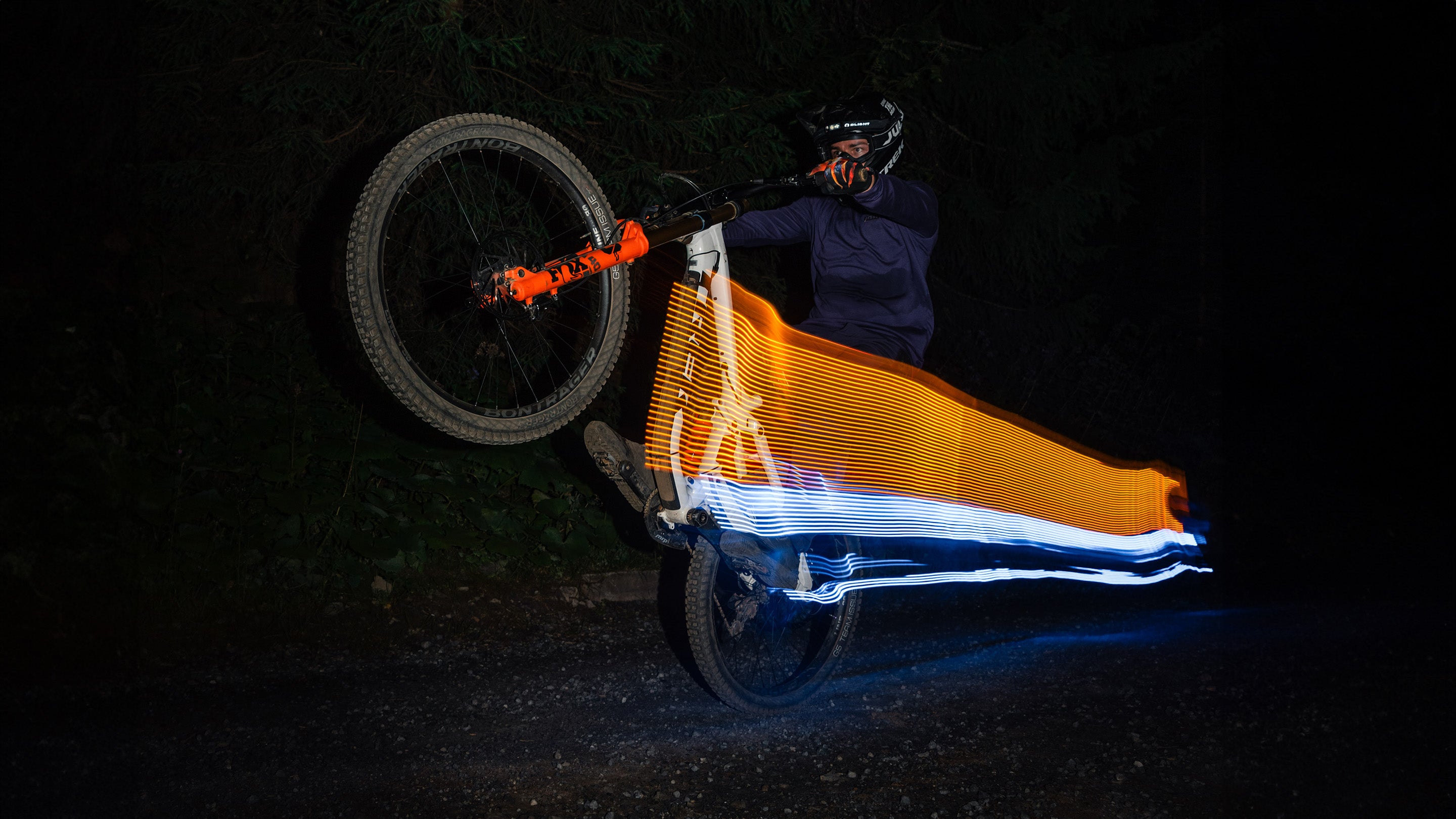 Bicycle store glow lights